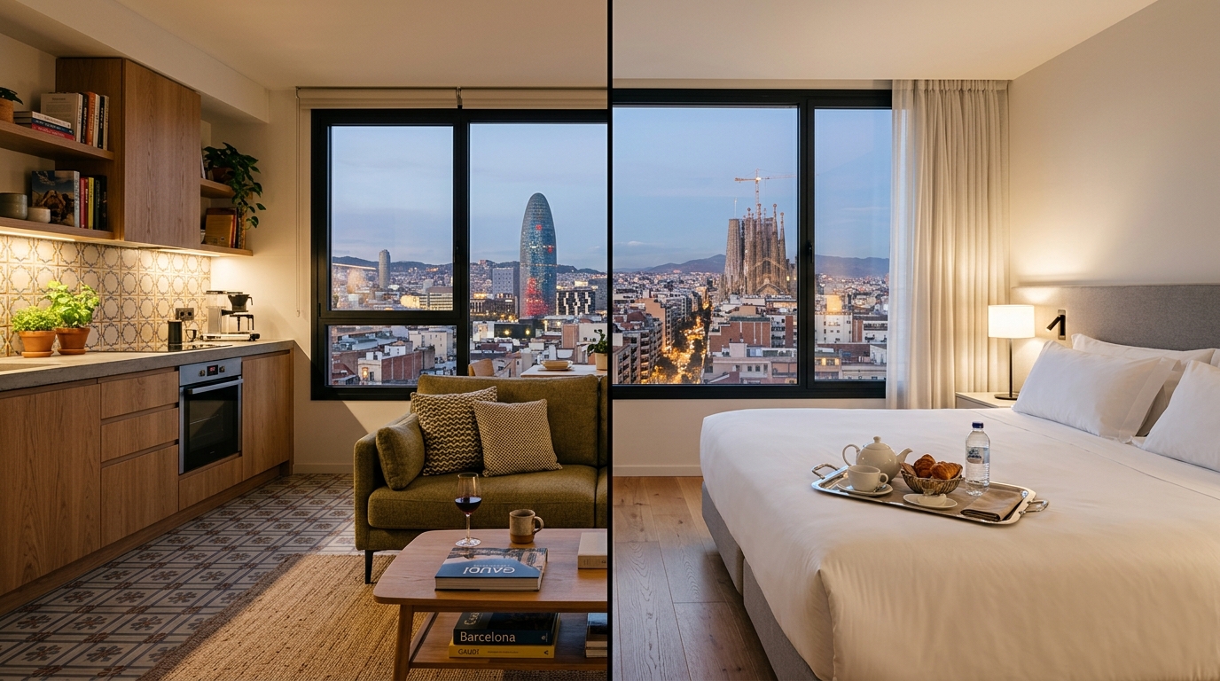 Tourist Apartment vs. Hotel in Central Barcelona: 2026 Guide to the Differences