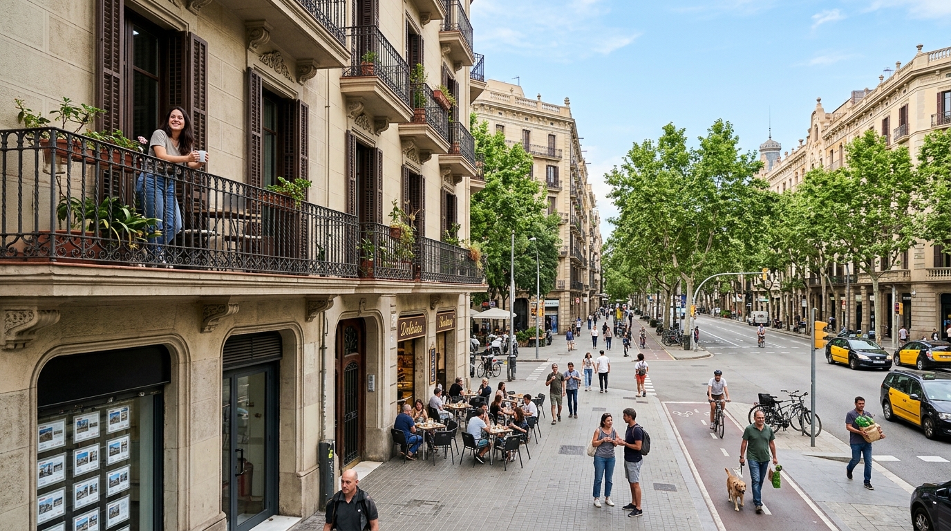 Living in the Eixample: Mid-Term Rentals, Prices and Neighbourhood Life